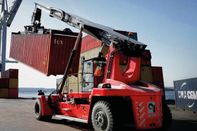 Kalmar DRG100-140 üres konténerrakodó