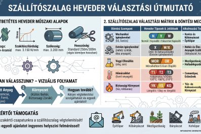 Hogyan válasszuk ki az optimális szállítószalagot? – Útmutató az üzembiztos anyagszállításhoz
